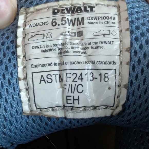 Dewalt Plasma Steel Toe Boots Womens 6.5 Black Work Boot - Picture 9 of 11